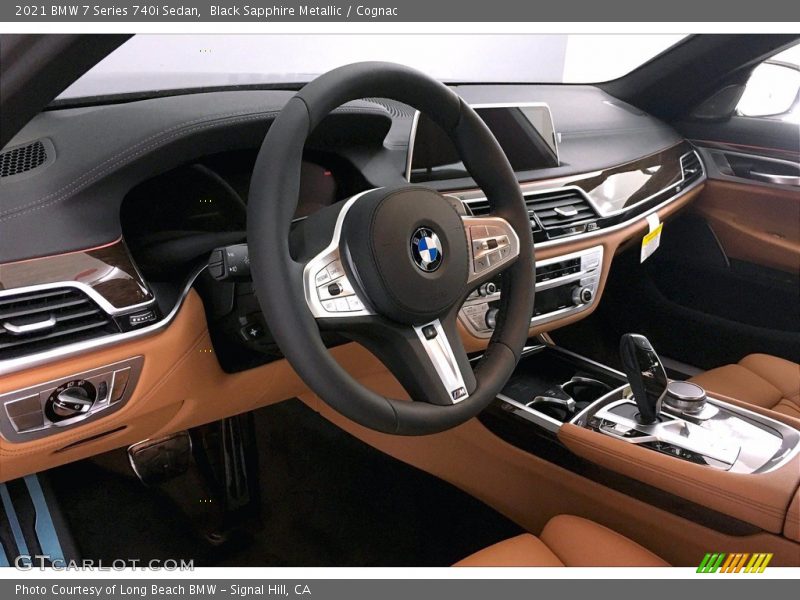 Black Sapphire Metallic / Cognac 2021 BMW 7 Series 740i Sedan