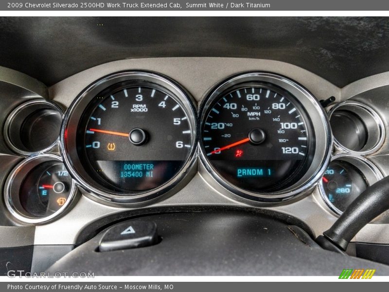 Summit White / Dark Titanium 2009 Chevrolet Silverado 2500HD Work Truck Extended Cab