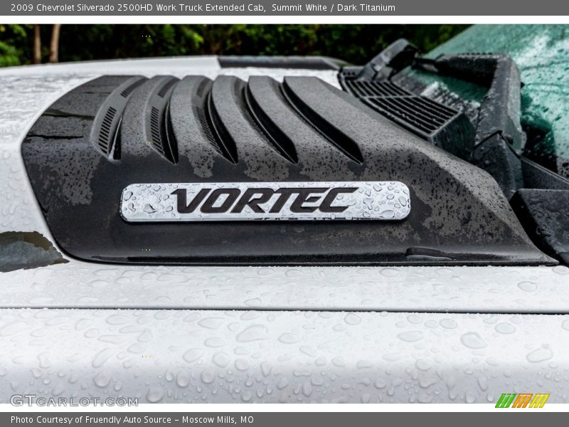 Summit White / Dark Titanium 2009 Chevrolet Silverado 2500HD Work Truck Extended Cab