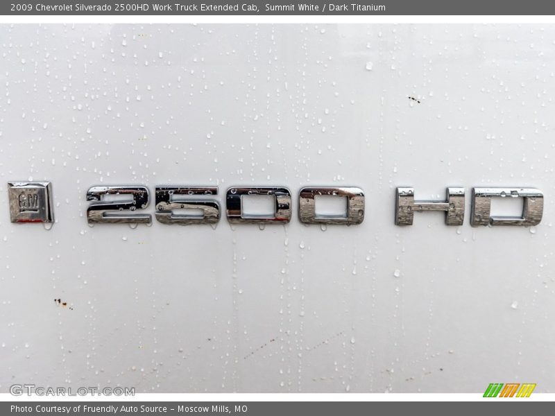 Summit White / Dark Titanium 2009 Chevrolet Silverado 2500HD Work Truck Extended Cab