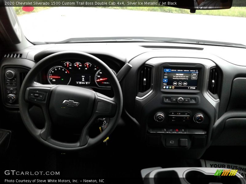Silver Ice Metallic / Jet Black 2020 Chevrolet Silverado 1500 Custom Trail Boss Double Cab 4x4