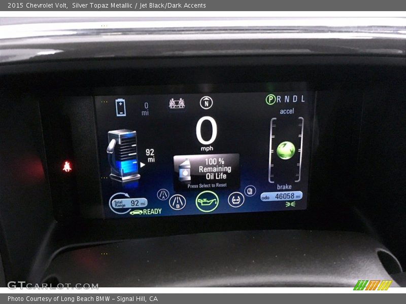 Silver Topaz Metallic / Jet Black/Dark Accents 2015 Chevrolet Volt