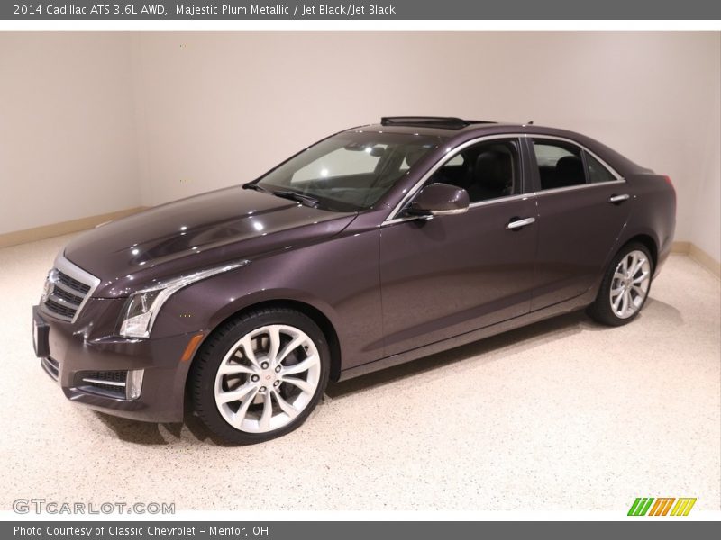Majestic Plum Metallic / Jet Black/Jet Black 2014 Cadillac ATS 3.6L AWD