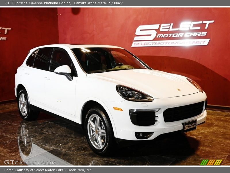 Carrara White Metallic / Black 2017 Porsche Cayenne Platinum Edition