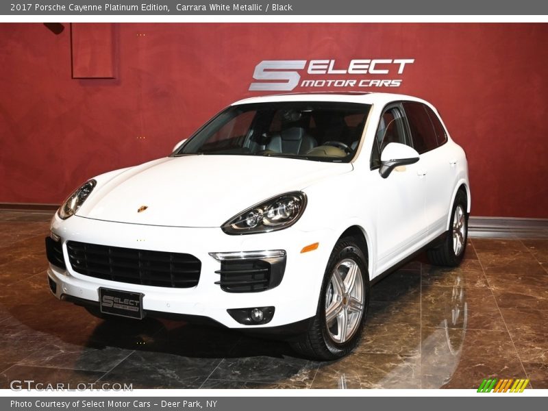 Carrara White Metallic / Black 2017 Porsche Cayenne Platinum Edition