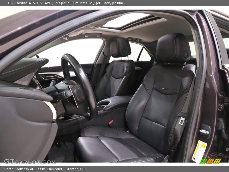Majestic Plum Metallic / Jet Black/Jet Black 2014 Cadillac ATS 3.6L AWD