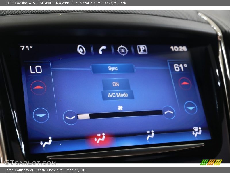 Majestic Plum Metallic / Jet Black/Jet Black 2014 Cadillac ATS 3.6L AWD