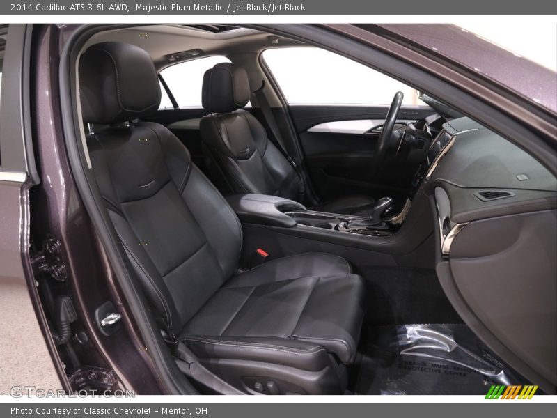 Majestic Plum Metallic / Jet Black/Jet Black 2014 Cadillac ATS 3.6L AWD