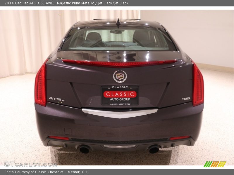 Majestic Plum Metallic / Jet Black/Jet Black 2014 Cadillac ATS 3.6L AWD