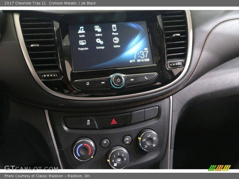 Crimson Metallic / Jet Black 2017 Chevrolet Trax LS