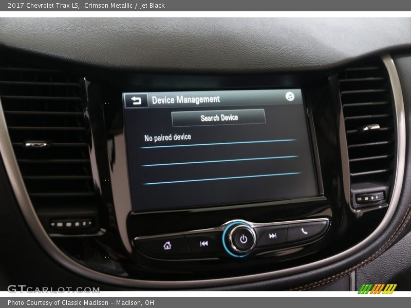 Crimson Metallic / Jet Black 2017 Chevrolet Trax LS
