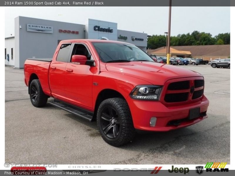 Flame Red / Black 2014 Ram 1500 Sport Quad Cab 4x4