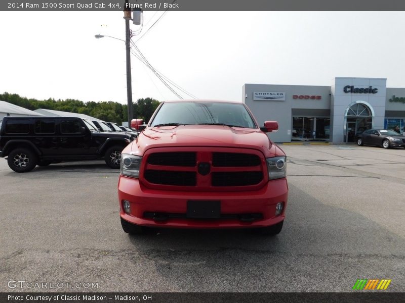 Flame Red / Black 2014 Ram 1500 Sport Quad Cab 4x4