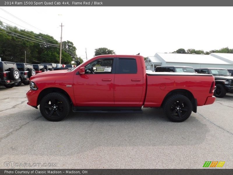 Flame Red / Black 2014 Ram 1500 Sport Quad Cab 4x4