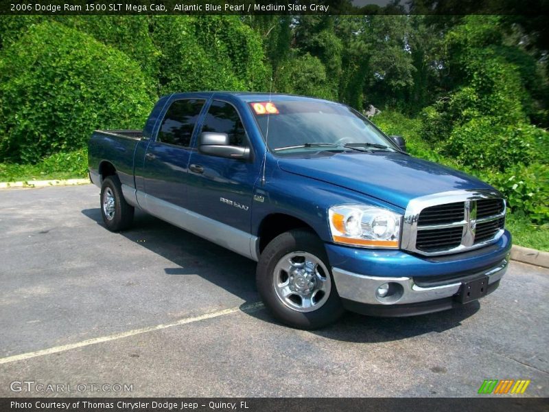 Atlantic Blue Pearl / Medium Slate Gray 2006 Dodge Ram 1500 SLT Mega Cab