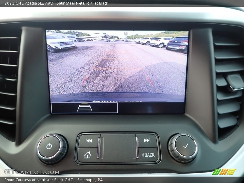 Satin Steel Metallic / Jet Black 2021 GMC Acadia SLE AWD