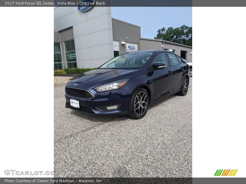 Kona Blue / Charcoal Black 2017 Ford Focus SEL Sedan
