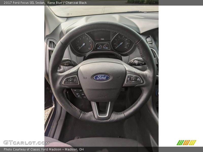Kona Blue / Charcoal Black 2017 Ford Focus SEL Sedan