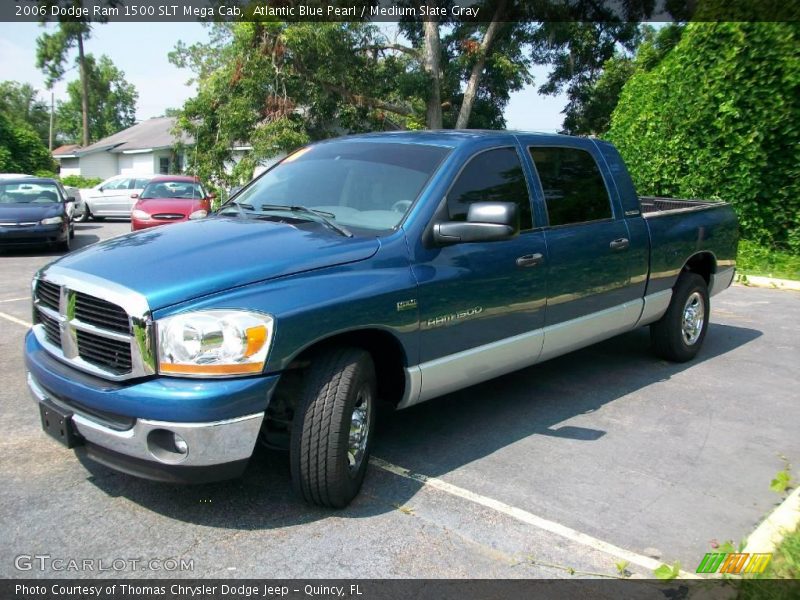 Atlantic Blue Pearl / Medium Slate Gray 2006 Dodge Ram 1500 SLT Mega Cab