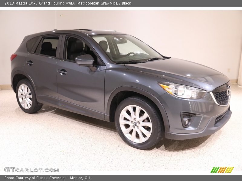 Metropolitan Gray Mica / Black 2013 Mazda CX-5 Grand Touring AWD
