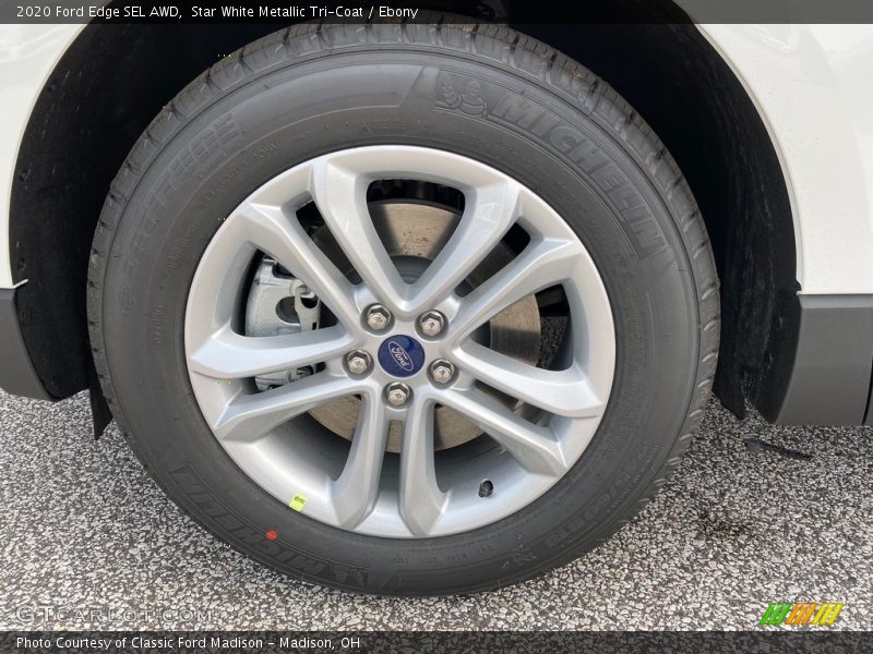 Star White Metallic Tri-Coat / Ebony 2020 Ford Edge SEL AWD