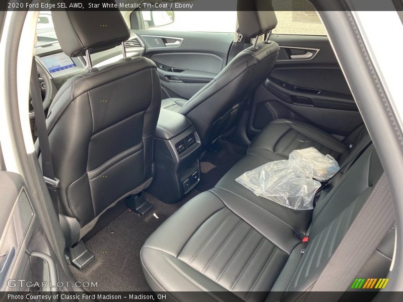 Star White Metallic Tri-Coat / Ebony 2020 Ford Edge SEL AWD