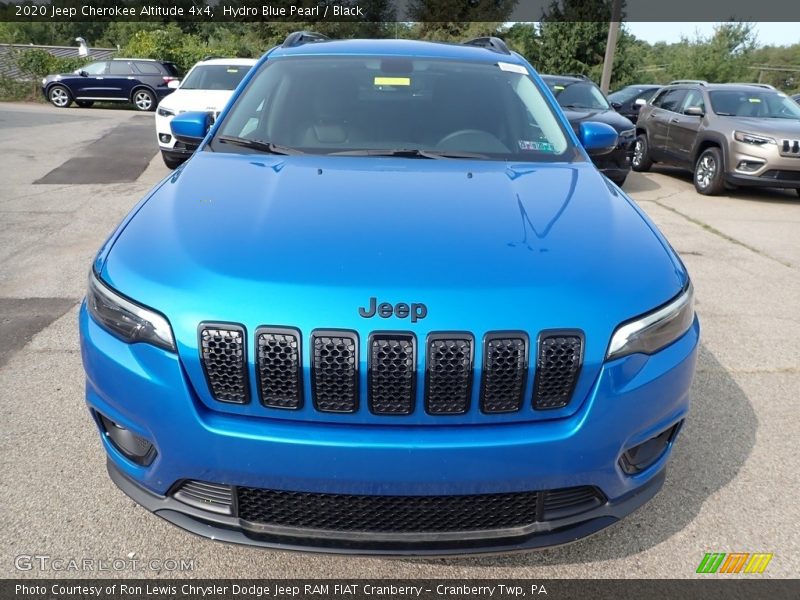 Hydro Blue Pearl / Black 2020 Jeep Cherokee Altitude 4x4