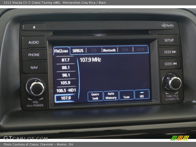 Metropolitan Gray Mica / Black 2013 Mazda CX-5 Grand Touring AWD