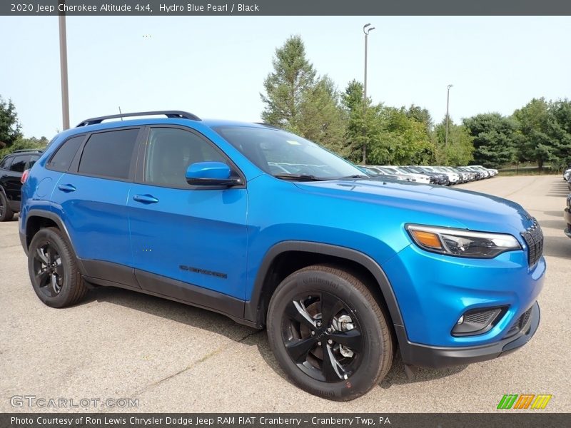 Hydro Blue Pearl / Black 2020 Jeep Cherokee Altitude 4x4