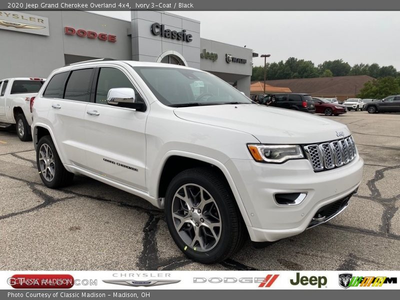 Ivory 3-Coat / Black 2020 Jeep Grand Cherokee Overland 4x4