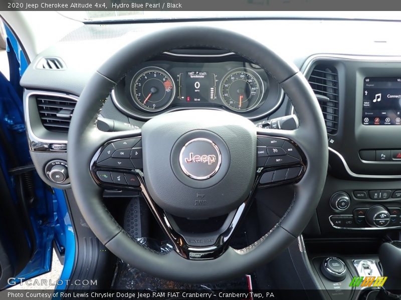 Hydro Blue Pearl / Black 2020 Jeep Cherokee Altitude 4x4