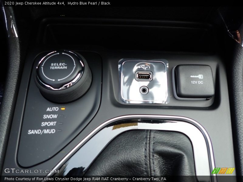 Hydro Blue Pearl / Black 2020 Jeep Cherokee Altitude 4x4