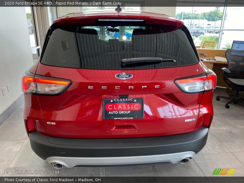 Rapid Red Metallic / Dark Earth Gray 2020 Ford Escape SE 4WD