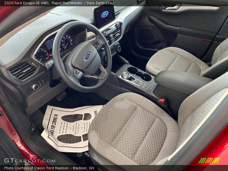  2020 Escape SE 4WD Dark Earth Gray Interior