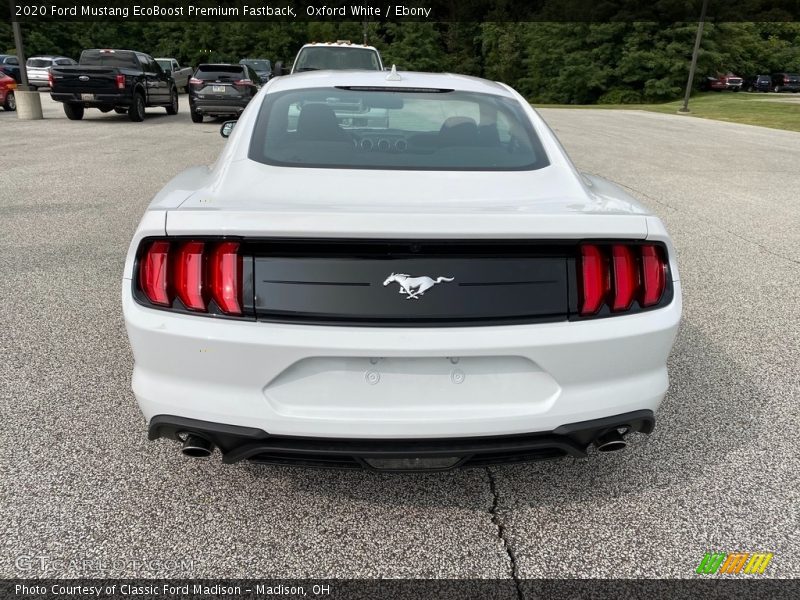 Oxford White / Ebony 2020 Ford Mustang EcoBoost Premium Fastback