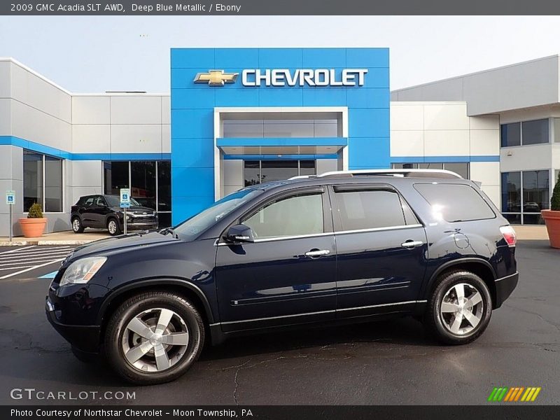 Deep Blue Metallic / Ebony 2009 GMC Acadia SLT AWD