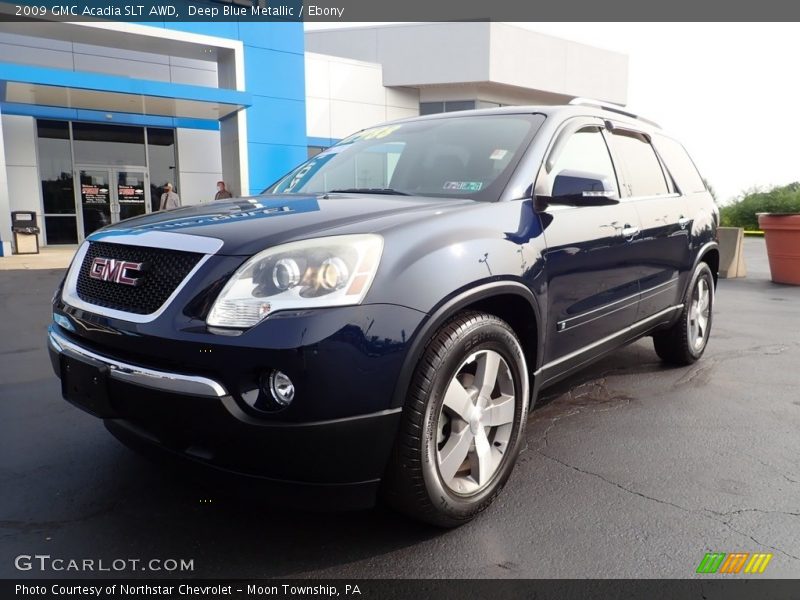 Deep Blue Metallic / Ebony 2009 GMC Acadia SLT AWD