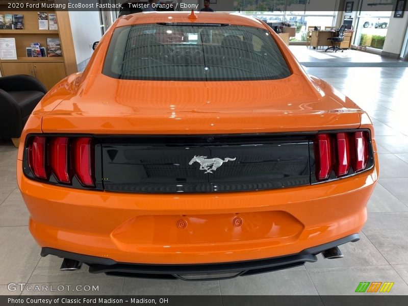 Twister Orange / Ebony 2020 Ford Mustang EcoBoost Fastback