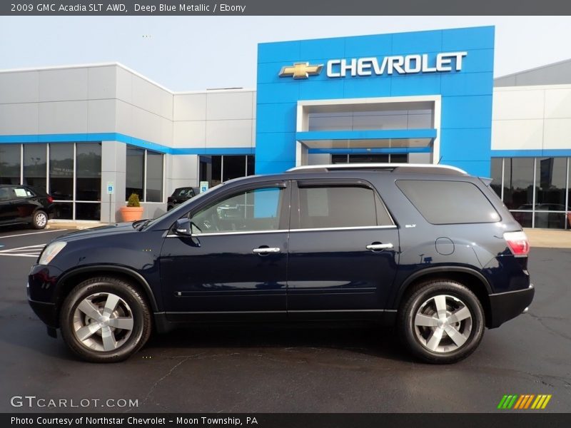 Deep Blue Metallic / Ebony 2009 GMC Acadia SLT AWD