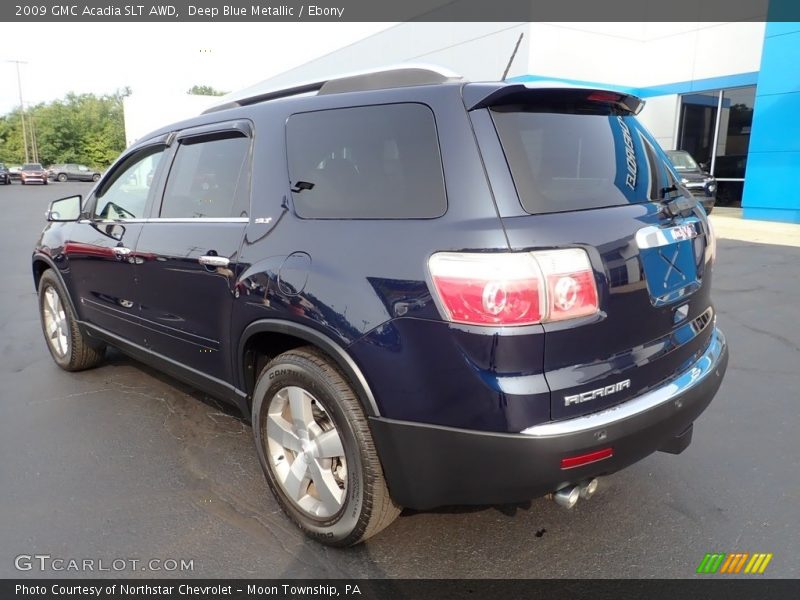 Deep Blue Metallic / Ebony 2009 GMC Acadia SLT AWD