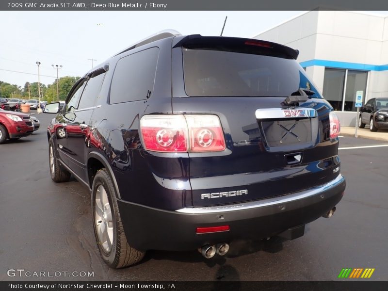 Deep Blue Metallic / Ebony 2009 GMC Acadia SLT AWD