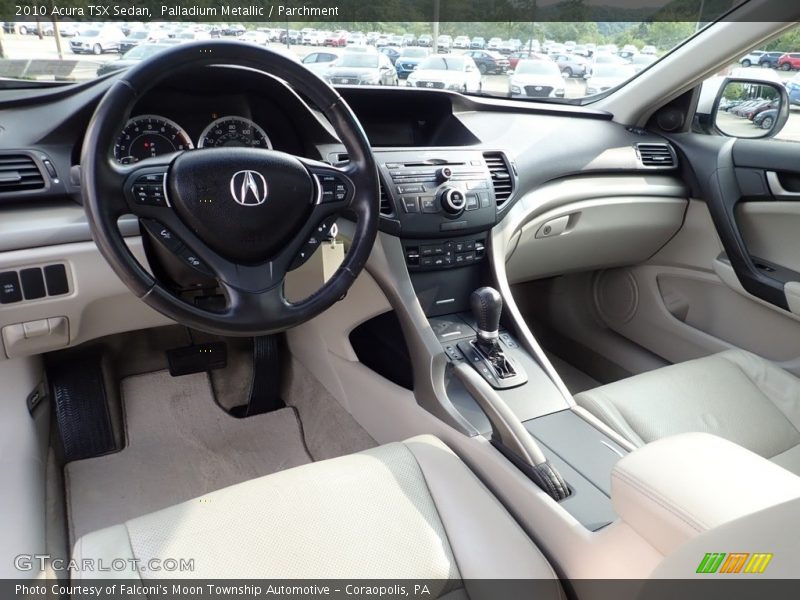 Palladium Metallic / Parchment 2010 Acura TSX Sedan