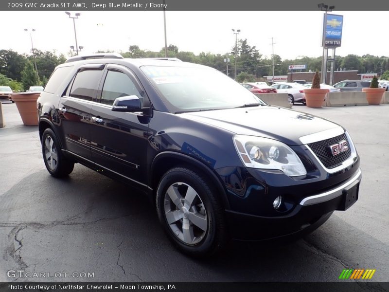 Deep Blue Metallic / Ebony 2009 GMC Acadia SLT AWD