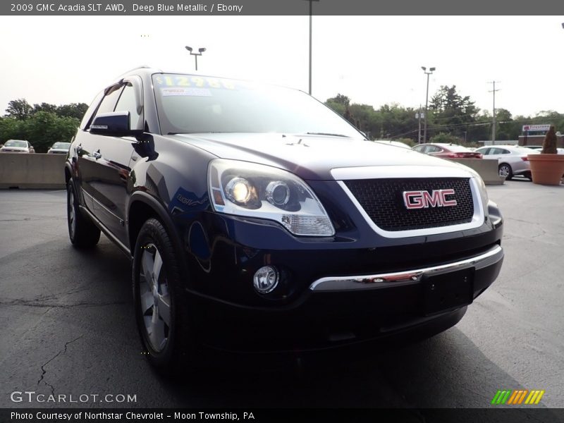 Deep Blue Metallic / Ebony 2009 GMC Acadia SLT AWD