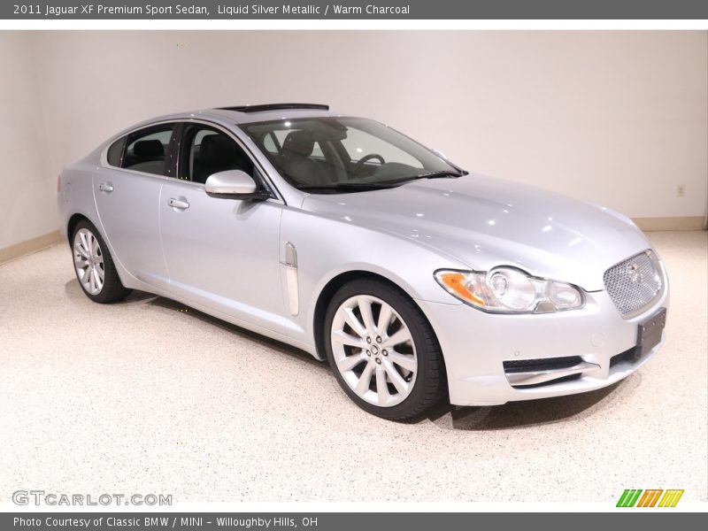 Liquid Silver Metallic / Warm Charcoal 2011 Jaguar XF Premium Sport Sedan