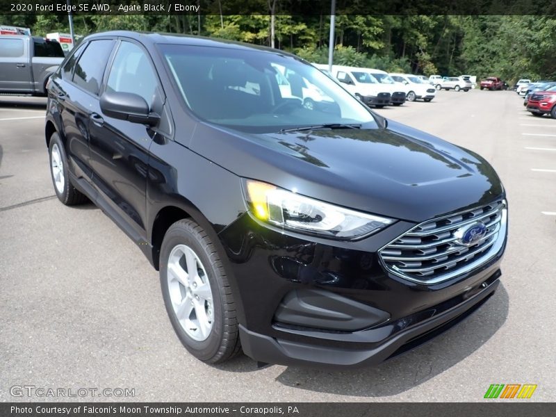 Agate Black / Ebony 2020 Ford Edge SE AWD