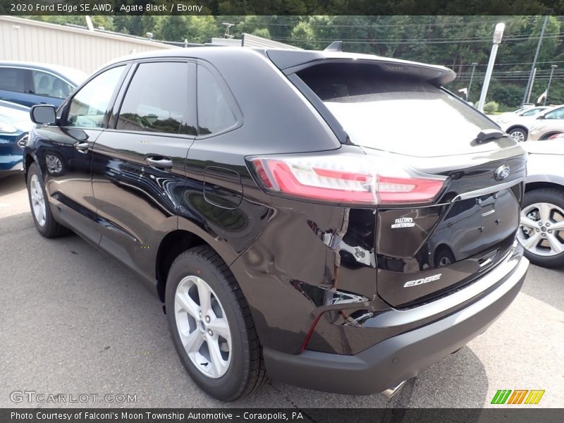 Agate Black / Ebony 2020 Ford Edge SE AWD
