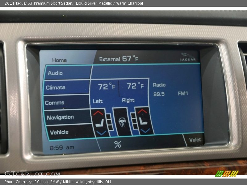 Liquid Silver Metallic / Warm Charcoal 2011 Jaguar XF Premium Sport Sedan