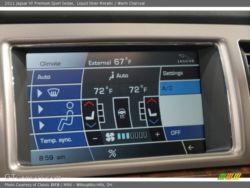 Liquid Silver Metallic / Warm Charcoal 2011 Jaguar XF Premium Sport Sedan