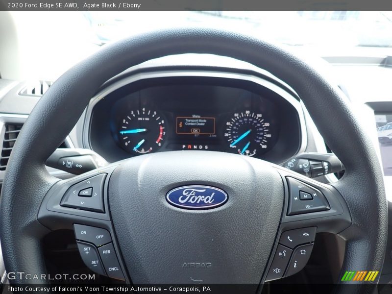 Agate Black / Ebony 2020 Ford Edge SE AWD
